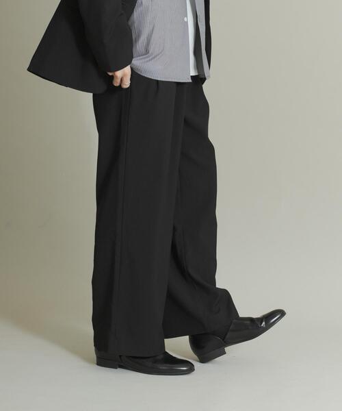 SENSE OF PLACE by URBAN RESEARCH（センスオブプレイスバイアーバンリサーチ）の「コンフォートストレートスラックス（その他パンツ・メンズ・ブラック/ブラウン・MEDIUM/LARGE）」の16枚目の写真