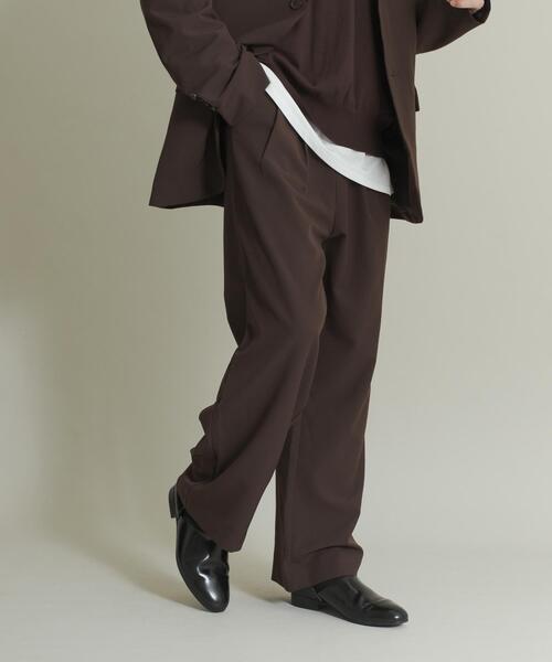 SENSE OF PLACE by URBAN RESEARCH（センスオブプレイスバイアーバンリサーチ）の「コンフォートストレートスラックス（その他パンツ・メンズ・ブラック/ブラウン・MEDIUM/LARGE）」の3枚目の写真