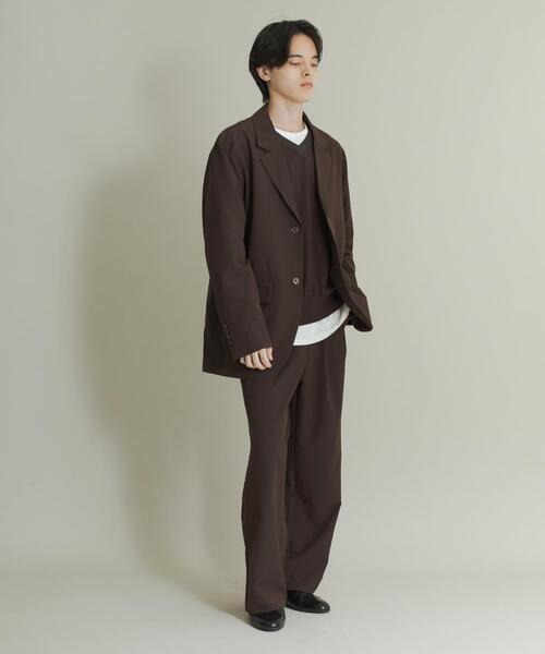 SENSE OF PLACE by URBAN RESEARCH（センスオブプレイスバイアーバンリサーチ）の「コンフォートストレートスラックス（その他パンツ・メンズ・ブラック/ブラウン・MEDIUM/LARGE）」の7枚目の写真