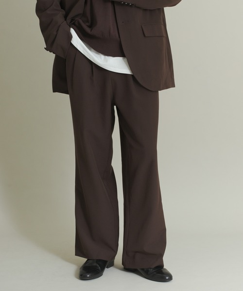 Séfr スラックス Sefr(セファ) MIKE SUIT TROUSERスラックス ネイビー サイズ S