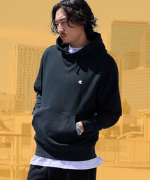 Champion/チャンピオン HOODED SWEATSHIRT コットン ワンポイントロゴ フーディー スウェット トレーナー 2026秋冬 秋服