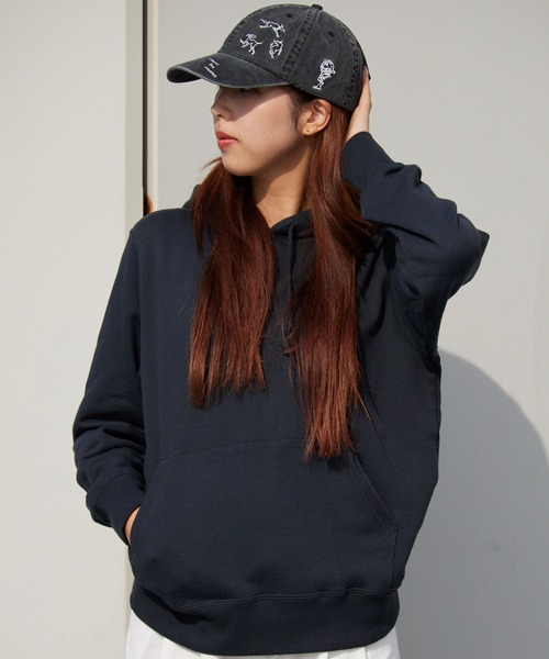 Champion(チャンピオン)の「Champion/チャンピオン HOODED SWEATSHIRT コットン ワンポイントロゴ フーディー 2026秋冬 秋服(パーカー・メンズ・ネイビー/チョコ/ブラック/ホワイト/ライトブラウン/グレー・XL/L/M)」の15枚目の写真