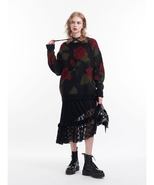 jouetie(ジュエティ)の「ラッフルフリルレースロングワンピース(ワンピース・レディース・オフホワイト/ブラック・MEDIUM)」の15枚目の写真