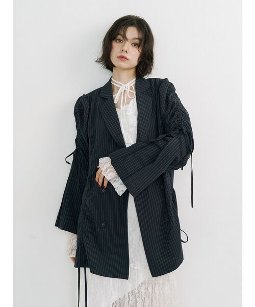 jouetie(ジュエティ)の「ラッフルフリルレースロングワンピース(ワンピース・レディース・オフホワイト/ブラック・MEDIUM)」の3枚目の写真