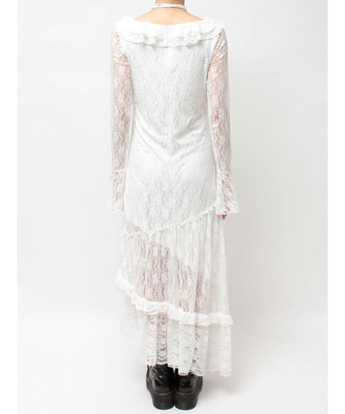 jouetie(ジュエティ)の「ラッフルフリルレースロングワンピース(ワンピース・レディース・オフホワイト/ブラック・MEDIUM)」の18枚目の写真