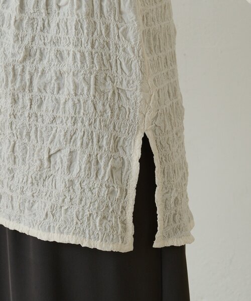 Omekashi（オメカシ）の「ハートネックブラウス（シャツ/ブラウス・レディース・ベージュ/ブラック/オフホワイト・FREE）」の16枚目の写真