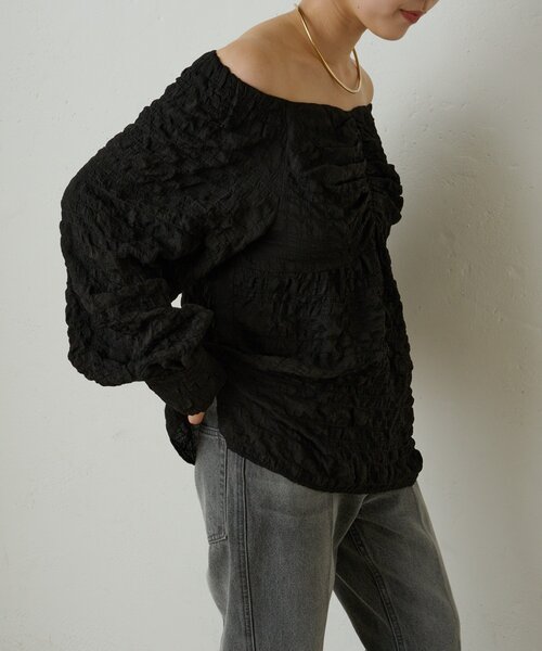 Omekashi（オメカシ）の「ハートネックブラウス（シャツ/ブラウス・レディース・ベージュ/ブラック/オフホワイト・FREE）」の22枚目の写真