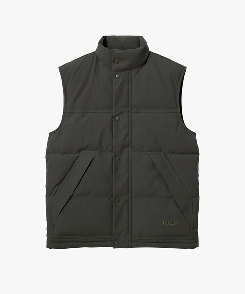 セール】撥水 スタンドカラージップ キルティングベスト（ダウンベスト