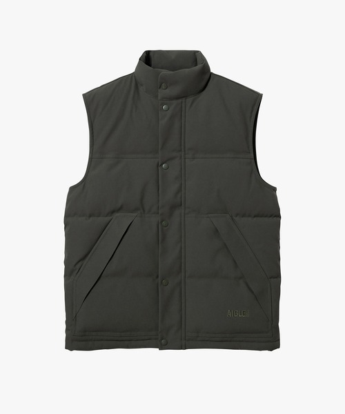 AIGLE(エーグル)の「撥水 スタンドカラージップ キルティングベスト(ダウンベスト・メンズ・モスグリーン・S/M/L/XL)」の8枚目の写真