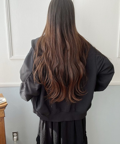 Nana(ナナ)（ナナ）の「ラウンドスリーブZIPパーカー（パーカー・レディース・アッシュグレー/ブラック・FREE）」の5枚目の写真