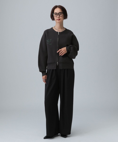 LEPSIM（レプシィム）の「12ゲージ刺繍WZIPカーディガン　589877（カーディガン/ボレロ・レディース・グレー/チャコールグレー/ブラウン/オフホワイト/レッド・FREE）」の20枚目の写真