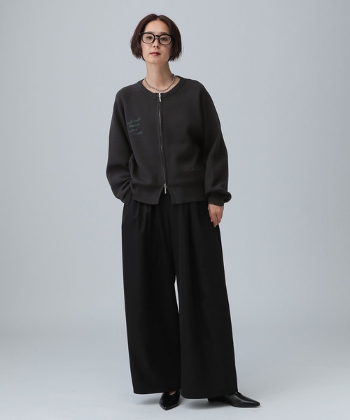 LEPSIM（レプシィム）の「12ゲージ刺繍WZIPカーディガン　589877（カーディガン/ボレロ・レディース・グレー/チャコールグレー/ブラウン/オフホワイト/レッド・FREE）」の21枚目の写真