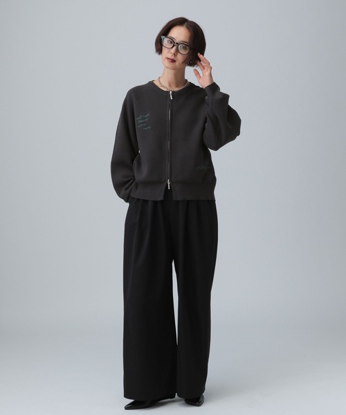 LEPSIM（レプシィム）の「12ゲージ刺繍WZIPカーディガン　589877（カーディガン/ボレロ・レディース・グレー/チャコールグレー/ブラウン/オフホワイト/レッド・FREE）」の22枚目の写真