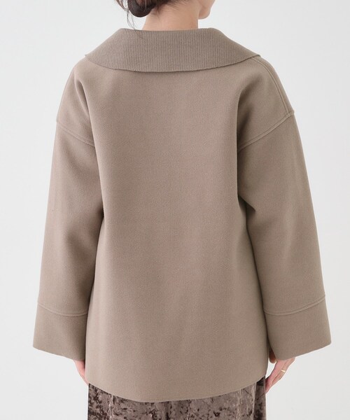 DRESKIP（ドレスキップ）の「【S-LL】大人のこなれ感 テーラード風コート（テーラードジャケット・レディース・グレー/アイボリー/ブラウン系・01/02/03/04）」の18枚目の写真