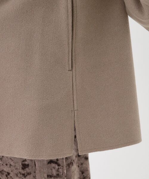 DRESKIP（ドレスキップ）の「【S-LL】大人のこなれ感 テーラード風コート（テーラードジャケット・レディース・グレー/アイボリー/ブラウン系・01/02/03/04）」の22枚目の写真