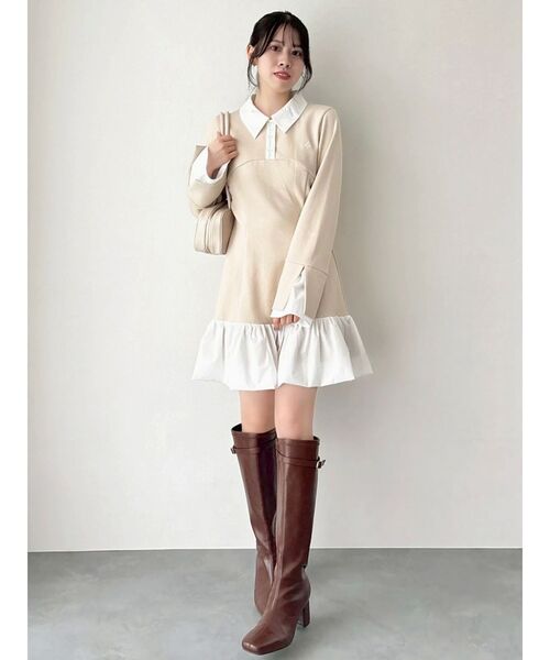 WEB限定】ポロバルーンスソミニワンピース（ワンピース）｜dazzlin