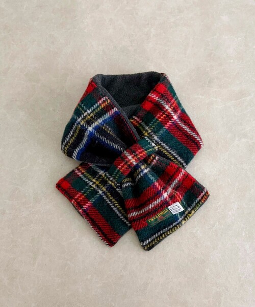 別注》【TWEED MILL/ツイードミル】ウールチェック×フリースリバー