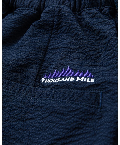 THOUSAND MILE（サウザンドマイル）の「[L's]LONG WIDE PANTS SEERSUCKER/ロングワイドパンツ シアサッカー（その他パンツ・レディース・ネイビー/イエロー/ブラック/ブラウン・M/L）」の8枚目の写真