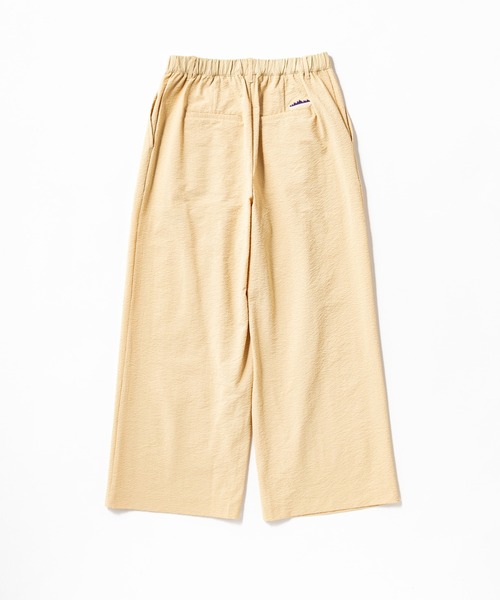 THOUSAND MILE（サウザンドマイル）の「[L's]LONG WIDE PANTS SEERSUCKER/ロングワイドパンツ シアサッカー（その他パンツ・レディース・ネイビー/イエロー/ブラック/ブラウン・M/L）」の15枚目の写真