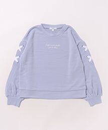 a.v.v（アーヴェヴェ）の「[120-160]レースアップスリーブトレーナー（Tシャツ/カットソー・キッズ）」