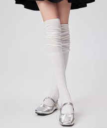 Blanc de Blue（ブランドブルー）の「シアー切り替えリブニーハイソックス（ソックス/靴下）」