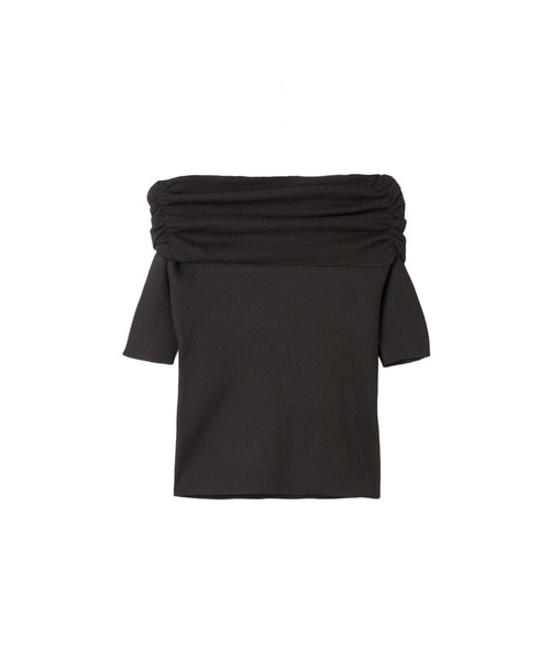 Her lip to(ハーリップトゥー)の「Gathered Rib Knit Top(ニット/セーター・レディース・ボルドー/ブラック/ブラウン系・FREE)」の13枚目の写真