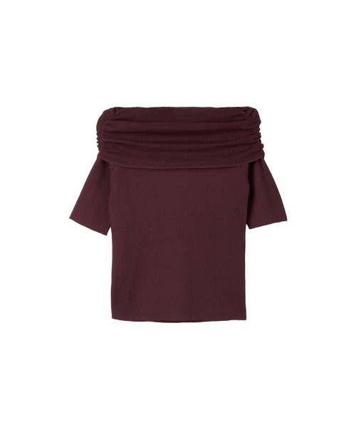 Her lip to(ハーリップトゥー)の「Gathered Rib Knit Top(ニット/セーター・レディース・ボルドー/ブラック/ブラウン系・FREE)」の16枚目の写真