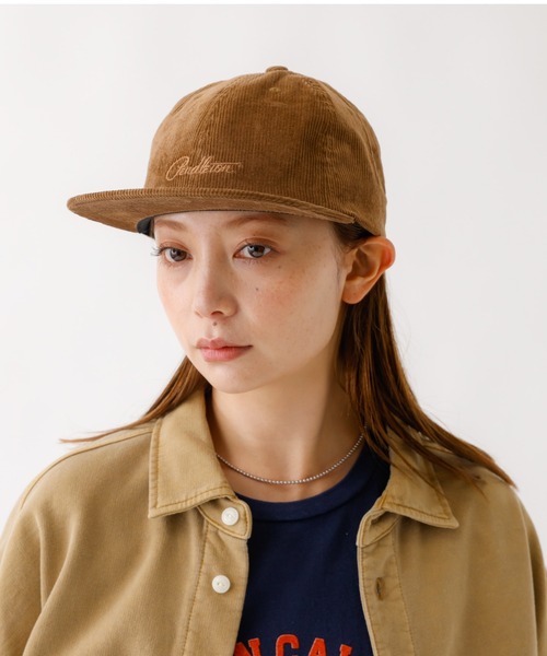 PENDLETON(ペンドルトン)の「【PENDLETON / ペンドルトン】PDT-CORDUROY LOGO EMB CAP / コーデュロイ ロゴ刺繍キャップ(キャップ・メンズ・ベージュ/チャコールグレー・フリー)」の1枚目の写真