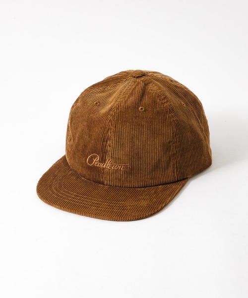 PENDLETON(ペンドルトン)の「【PENDLETON / ペンドルトン】PDT-CORDUROY LOGO EMB CAP / コーデュロイ ロゴ刺繍キャップ(キャップ・メンズ・ベージュ/チャコールグレー・フリー)」の6枚目の写真
