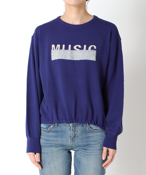 Cepica(セピカ)の「ラメロゴジャガードプルオーバー(Tシャツ/カットソー・レディース・ブルー/ブラック・FREE)」の20枚目の写真