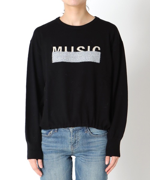 Cepica(セピカ)の「ラメロゴジャガードプルオーバー(Tシャツ/カットソー・レディース・ブルー/ブラック・FREE)」の12枚目の写真