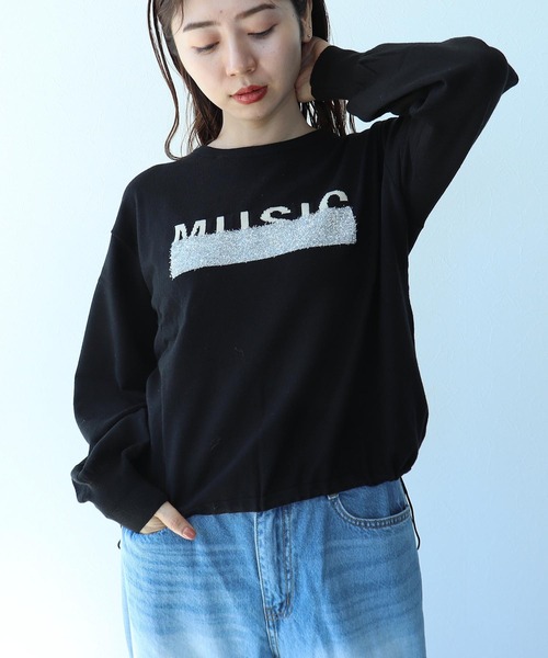 Cepica(セピカ)の「ラメロゴジャガードプルオーバー(Tシャツ/カットソー・レディース・ブルー/ブラック・FREE)」の16枚目の写真