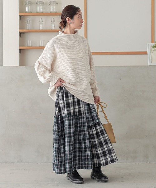 セール】『ミックスチェックスカート』（スカート）｜n'OrLABEL