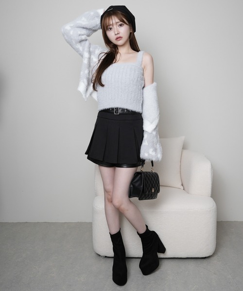 LIPSERVICE（リップサービス）の「レザーレイヤードプリーツショートパンツ（その他パンツ・レディース・ブラック/ブラウン・S/M）」の16枚目の写真