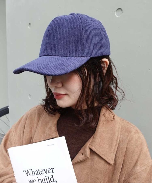 L'Appartement ベージュ コーデュロイキャップ カレッジコーデュロイキャップ(ONE SIZE ベージュ