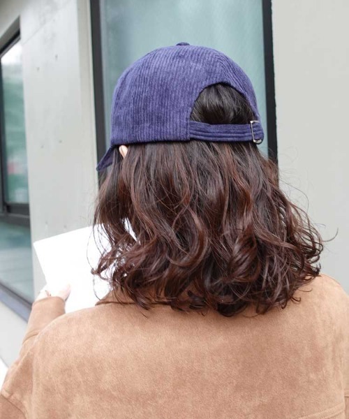 CORNERS（コーナーズ）の「コーデュロイキャップ（キャップ・レディース・ネイビー/カーキ/アイボリー/ボルドー/キャメル・FREE）」の9枚目の写真