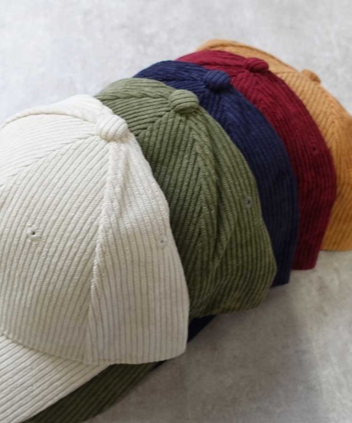 CORNERS（コーナーズ）の「コーデュロイキャップ（キャップ・レディース・ネイビー/カーキ/アイボリー/ボルドー/キャメル・FREE）」の20枚目の写真