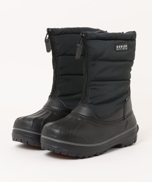 ASBee(アスビー)の「DUNLOP REFINED ダンロップリファインド メンズ センタージップウィンターブーツ【防水/防寒/暖かボアインソール】ハーフ丈 A3105(ブーツ・メンズ・ブラック/ベージュ系その他・M/L/LL/XL)」の2枚目の写真