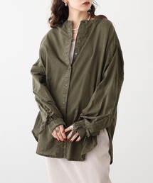 mitis（ミティス）の「mitis 硫化染め 袖ドロストシャツ（シャツ/ブラウス）」