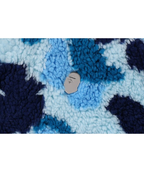 A BATHING APE（アベイシングエイプ）の「ABC CAMO METAL ONE POINT BOA JACKET（ブルゾン・メンズ・グリーン/ピンク/ブルー・MEDIUM/LARGE/XX-LARGE/X-LARGE/SMALL）」の8枚目の写真