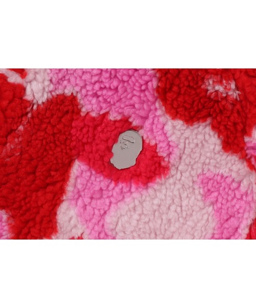 A BATHING APE（アベイシングエイプ）の「ABC CAMO METAL ONE POINT BOA JACKET（ブルゾン・メンズ・グリーン/ピンク/ブルー・MEDIUM/LARGE/XX-LARGE/X-LARGE/SMALL）」の9枚目の写真