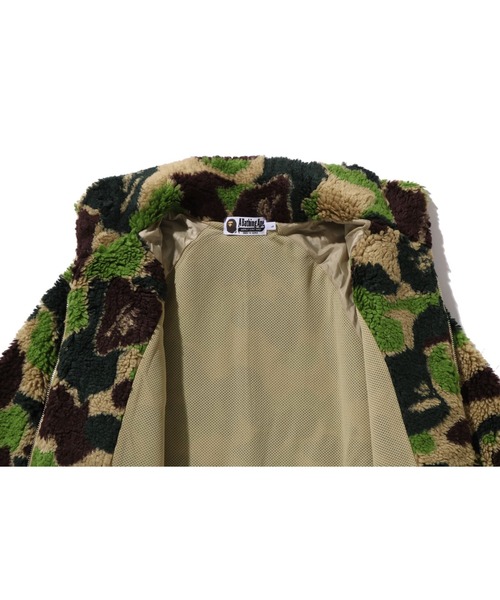 ABC CAMO METAL ONE POINT BOA JACKET（ブルゾン）｜A BATHING APE（ア