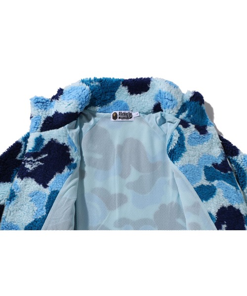 A BATHING APE（アベイシングエイプ）の「ABC CAMO METAL ONE POINT BOA JACKET（ブルゾン・メンズ・グリーン/ピンク/ブルー・MEDIUM/LARGE/XX-LARGE/X-LARGE/SMALL）」の11枚目の写真