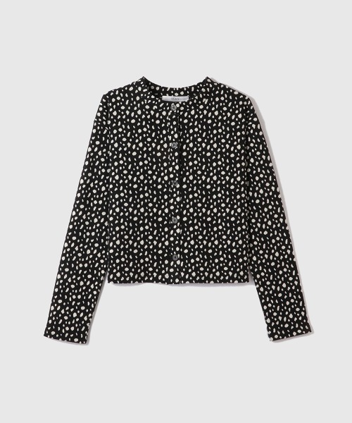 VICKY（ビッキー）の「アニマル柄カーディガン≪手洗い可能≫（カーディガン/ボレロ・レディース・ブラック系その他/グレー系その他/ブラウン系その他/ベージュ系その他・M）」の9枚目の写真