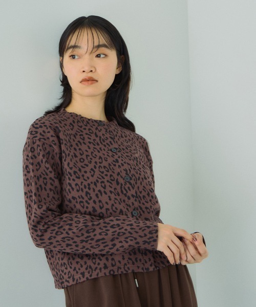 VICKY（ビッキー）の「アニマル柄カーディガン≪手洗い可能≫（カーディガン/ボレロ・レディース・ブラック系その他/グレー系その他/ブラウン系その他/ベージュ系その他・M）」の18枚目の写真