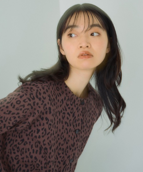 VICKY（ビッキー）の「アニマル柄カーディガン≪手洗い可能≫（カーディガン/ボレロ・レディース・ブラック系その他/グレー系その他/ブラウン系その他/ベージュ系その他・M）」の21枚目の写真