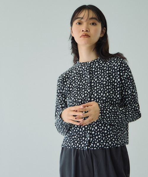 VICKY（ビッキー）の「アニマル柄カーディガン≪手洗い可能≫（カーディガン/ボレロ・レディース・ブラック系その他/グレー系その他/ブラウン系その他/ベージュ系その他・M）」の11枚目の写真