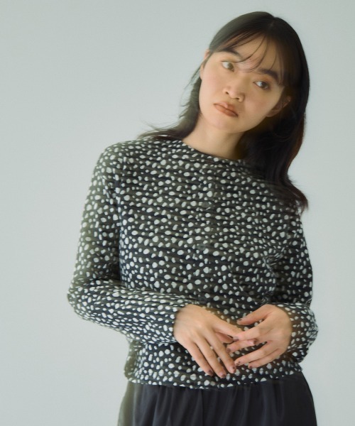 VICKY（ビッキー）の「アニマル柄カーディガン≪手洗い可能≫（カーディガン/ボレロ・レディース・ブラック系その他/グレー系その他/ブラウン系その他/ベージュ系その他・M）」の12枚目の写真