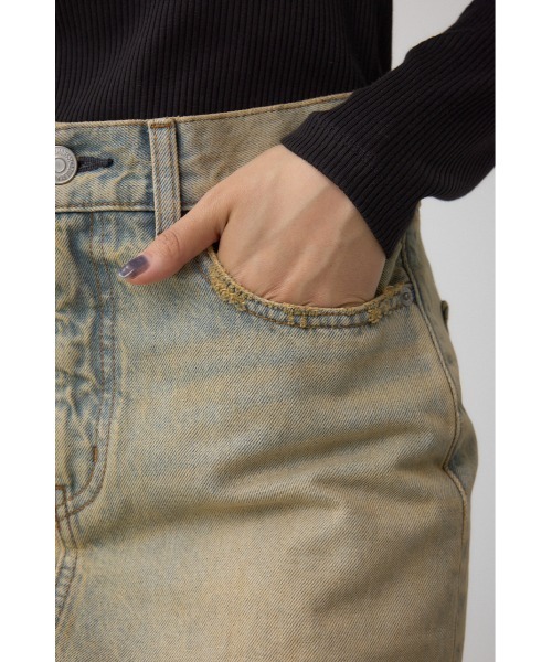 AZUL by moussy（アズールバイマウジー）の「AZUL DENIM ヴィンテージデニムミニスカート（デニムスカート・レディース・ライトブルー・SMALL/MEDIUM）」の10枚目の写真