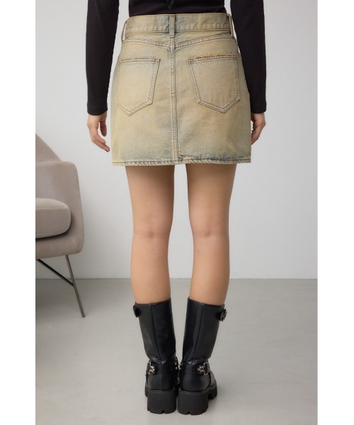 AZUL by moussy（アズールバイマウジー）の「AZUL DENIM ヴィンテージデニムミニスカート（デニムスカート・レディース・ライトブルー・SMALL/MEDIUM）」の7枚目の写真